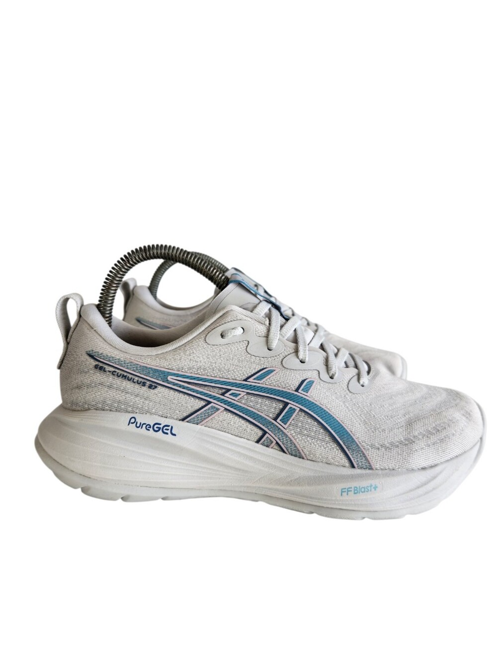 ASICS Gel-Cumulus 27 Athletic Running Shoes Womens Sz 7.5  Concrete Mineral Sea
